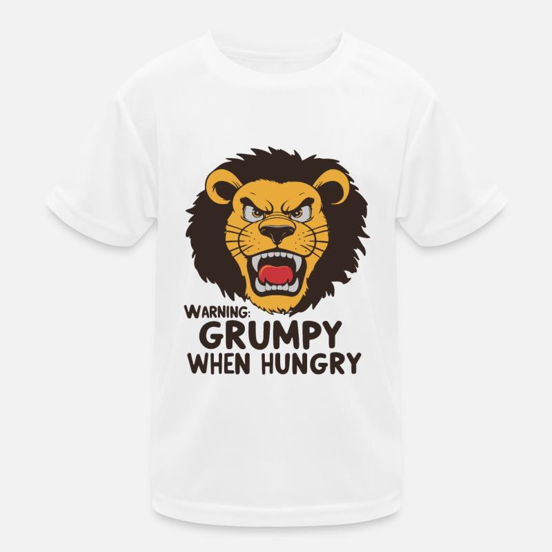 GRUMPY WHEN HUNGRY Kids Functional T-Shirt