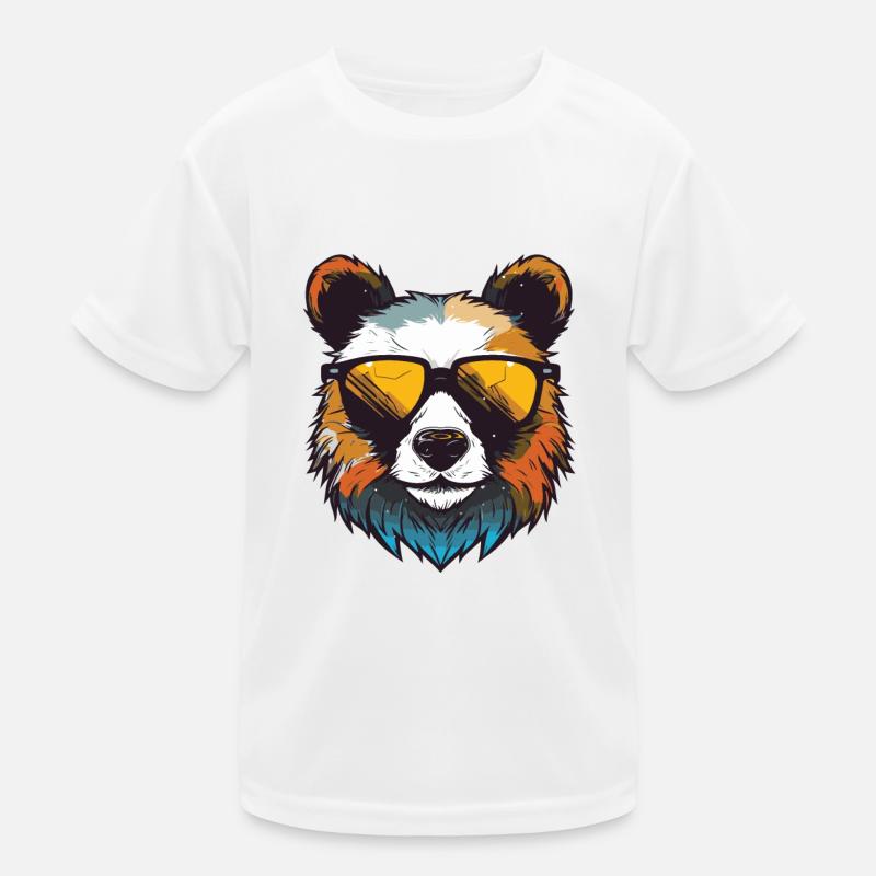 Panda Head Cool Kids Functional T-Shirt