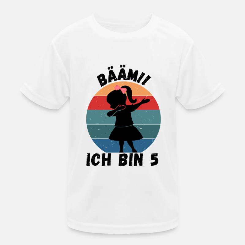5. Geburtstag - BÄÄM, Mädchen mit DAB Tanz Kinder Funktions-T-Shirt