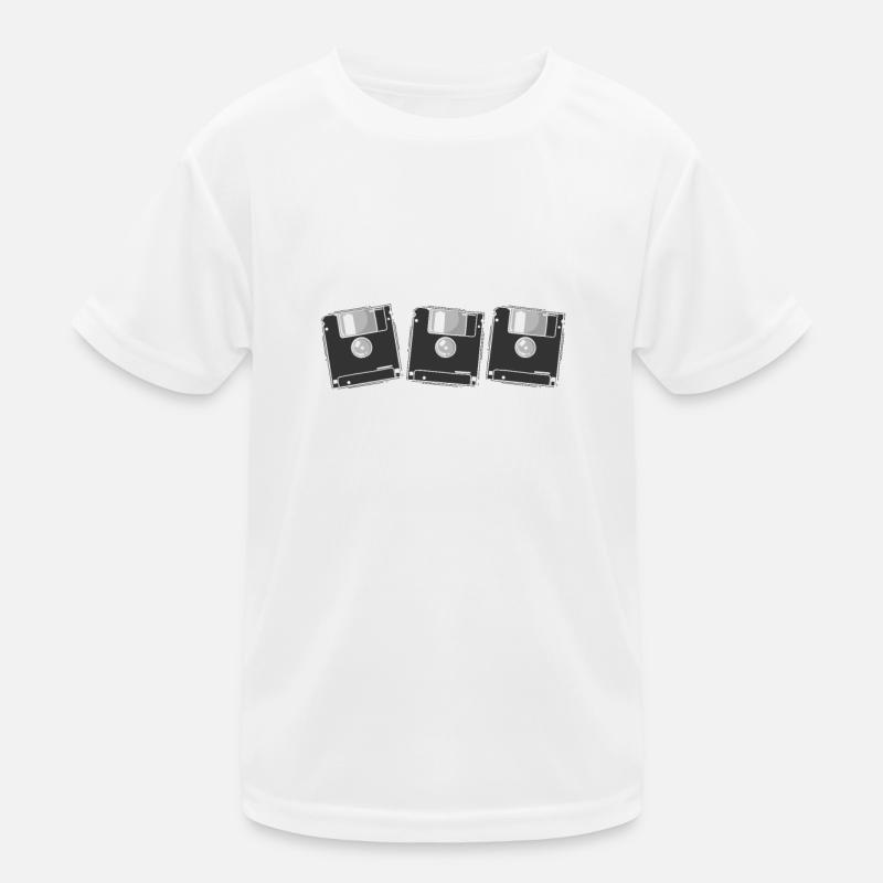 Retro Memory Modules Floppy Disks Kids Functional T-Shirt