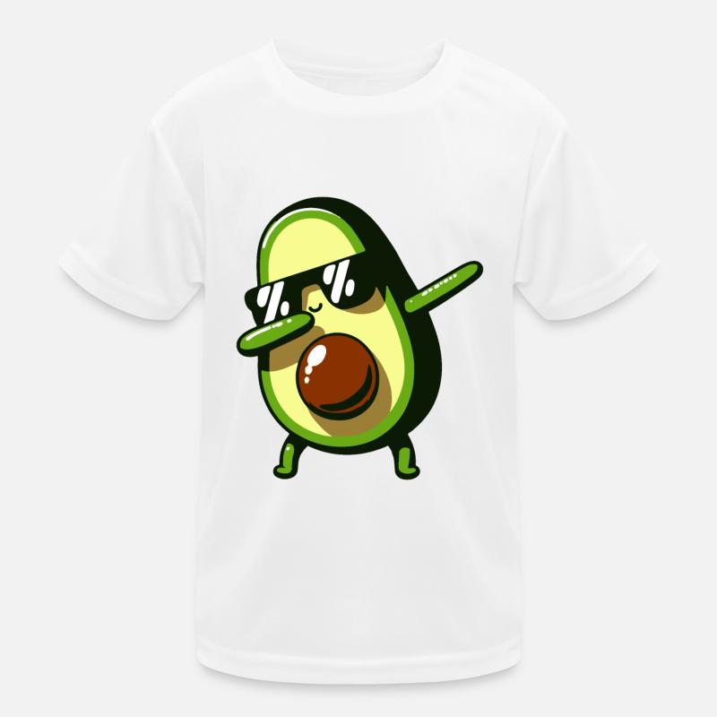 Dabbing Avocado Lustig Vegan Kinder Funktions-T-Shirt