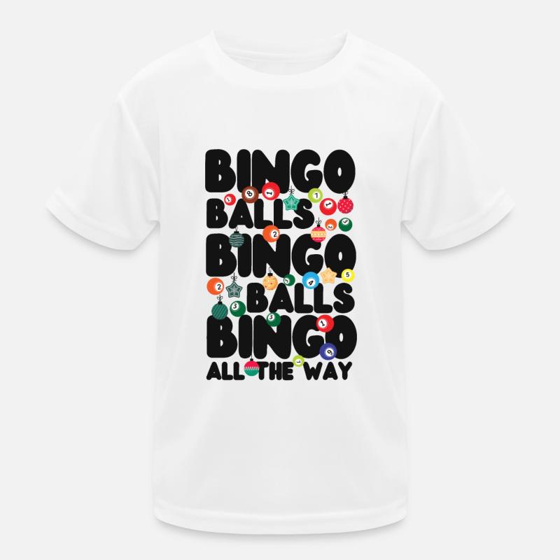 Boules de bingo de Noël Bingo Player T-shirt sport Enfant