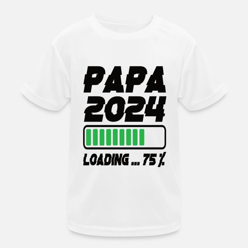 Papa 2024 Loading Kinder Funktions-T-Shirt