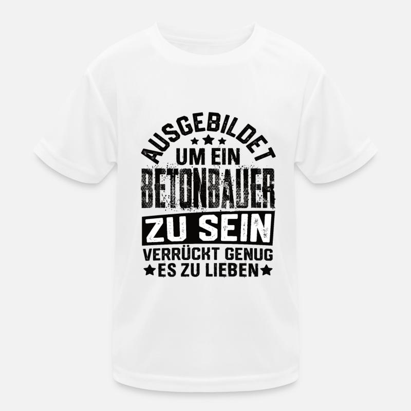 Concrete Concrete Construction, Reinforced Concrete Construction, Civil Engineering Kids Functional T-Shirt