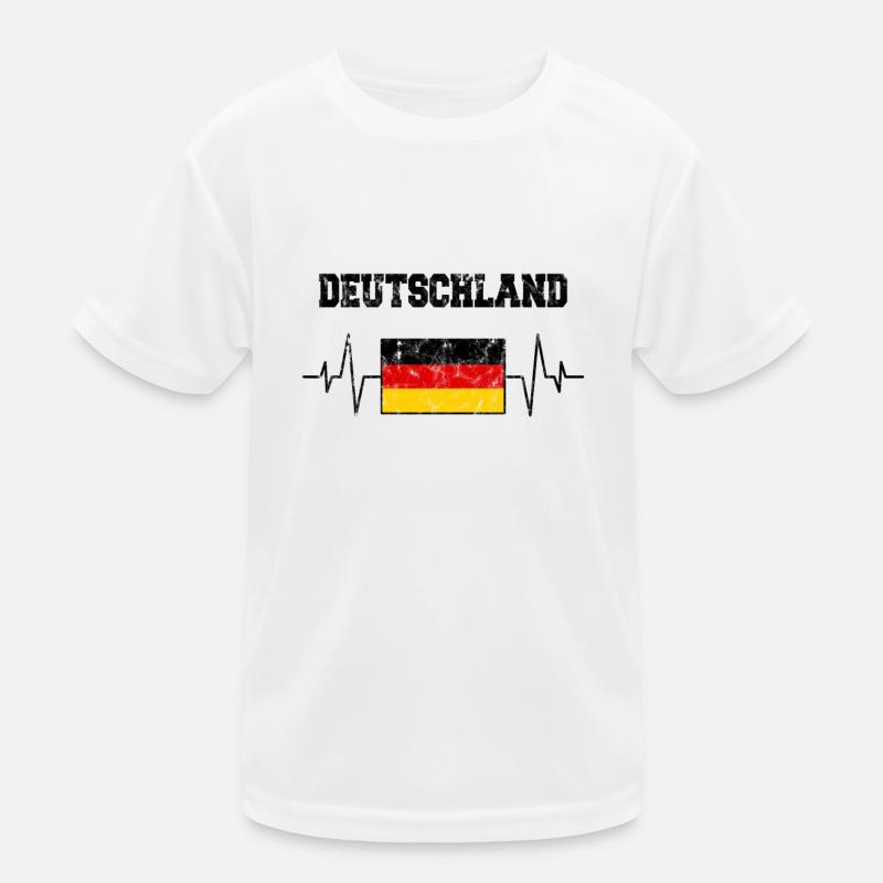 Deutschland Herzschlag Kinder Funktions-T-Shirt