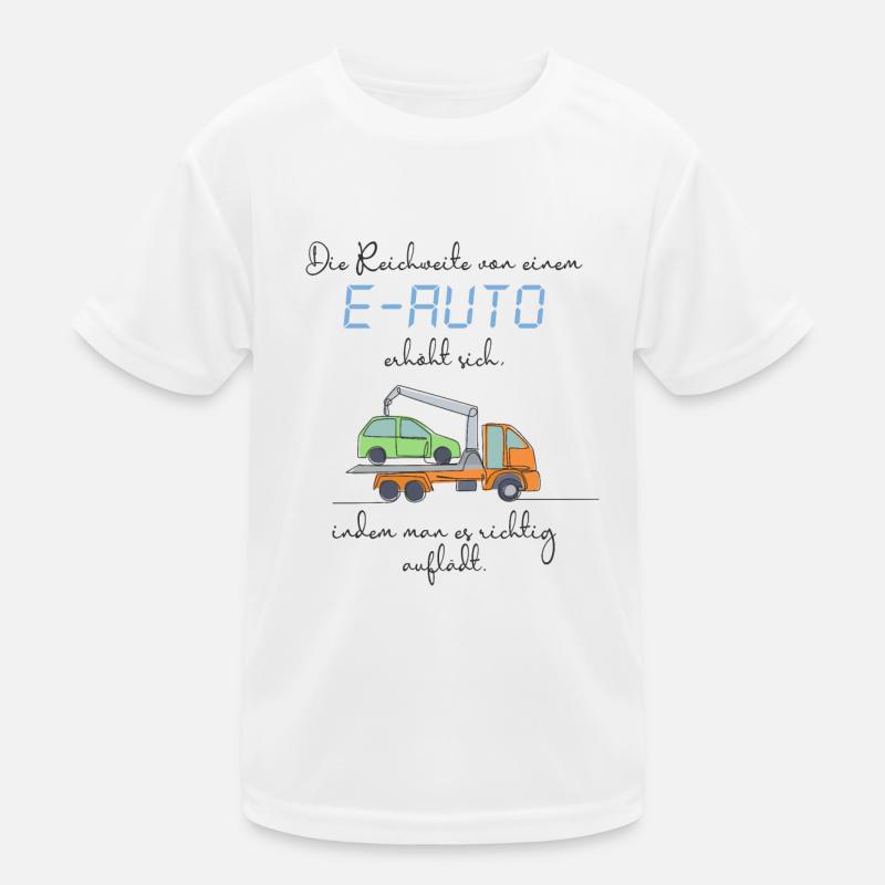 Anti E-Auto Kinder Funktions-T-Shirt
