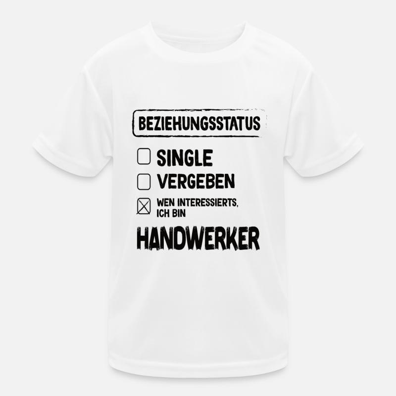 Handwerker Beziehungsstatus Kinder Funktions-T-Shirt