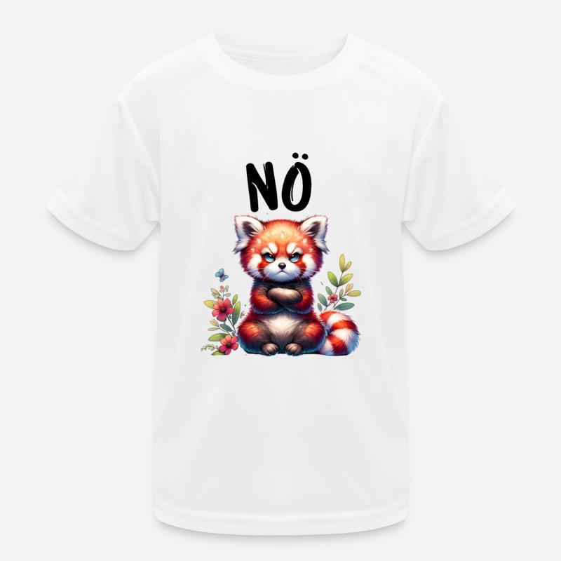 Roter Panda Lustiger Spruch Nö Feuerfuchs Kinder Funktions-T-Shirt
