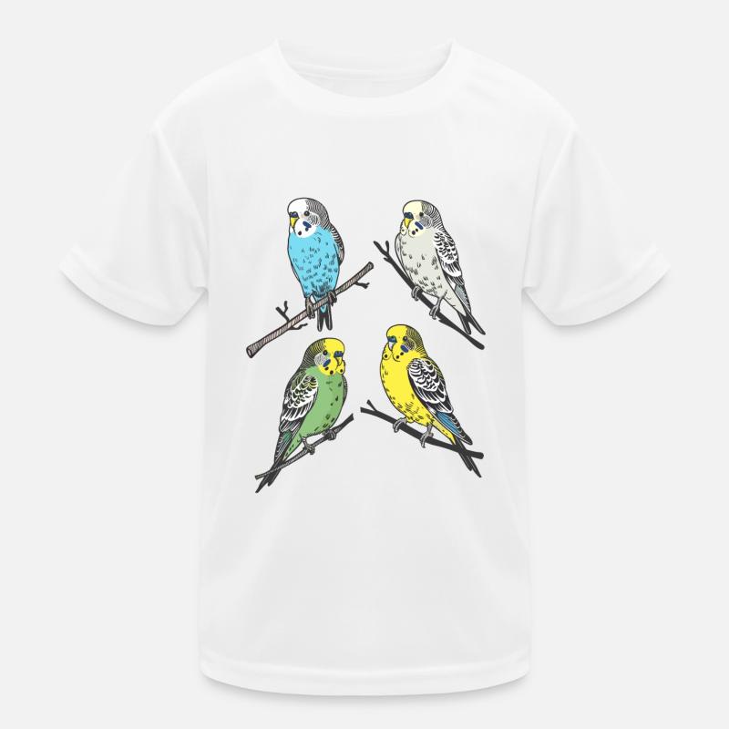 4 Perruches T-shirt sport Enfant