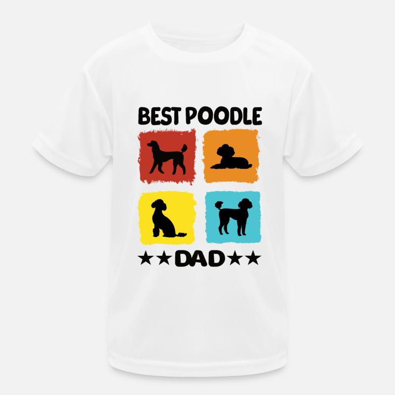 Meilleur papa caniche T-shirt sport Enfant