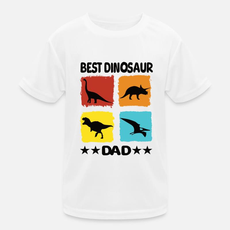 Best Dinosaur Dad Kinder Funktions-T-Shirt
