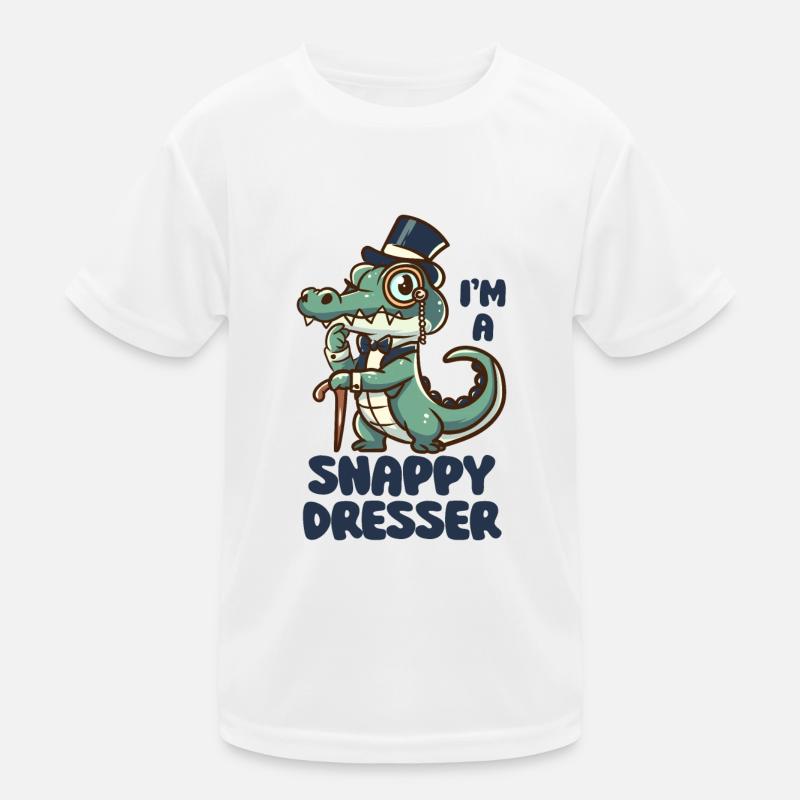 Je suis une commode Snappy - Jeu de mots sur le crocodile mignon T-shirt sport Enfant
