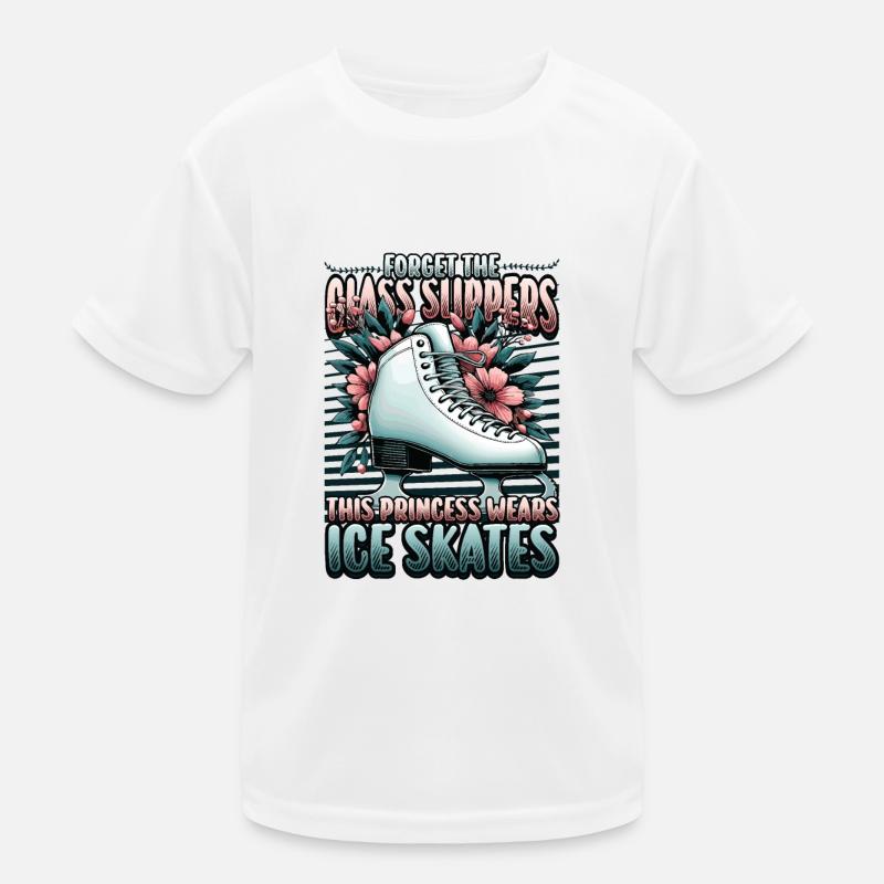Ice skating Ice skating Figure skating Kids Functional T-Shirt