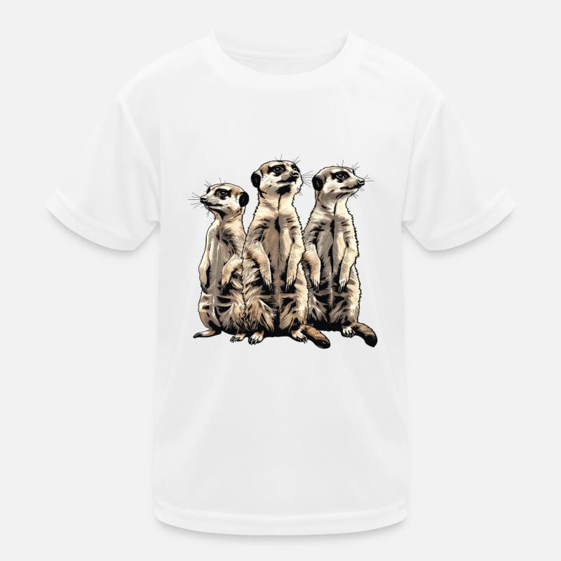 Trois suricates T-shirt sport Enfant
