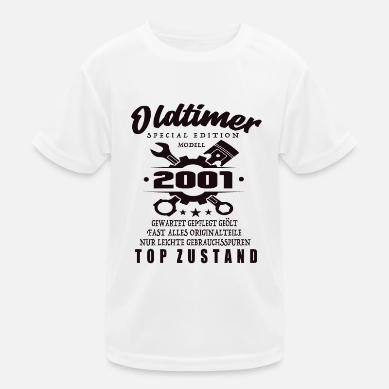 Oldtimer Special Edition Model 2001 Birthday Kids Functional T-Shirt
