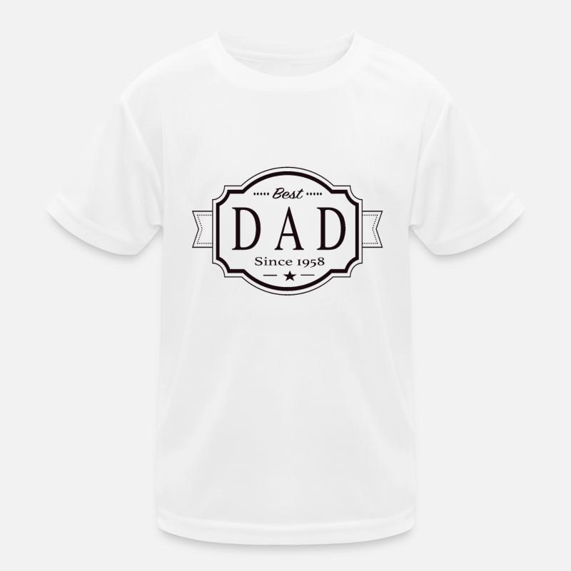 Bester Papa seit 1958 Kinder Funktions-T-Shirt