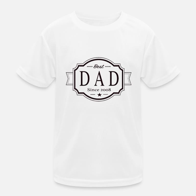 Bester Papa seit 2008 Kinder Funktions-T-Shirt