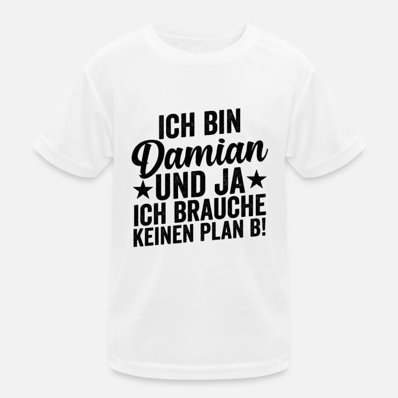 First name Damian Kids Functional T-Shirt