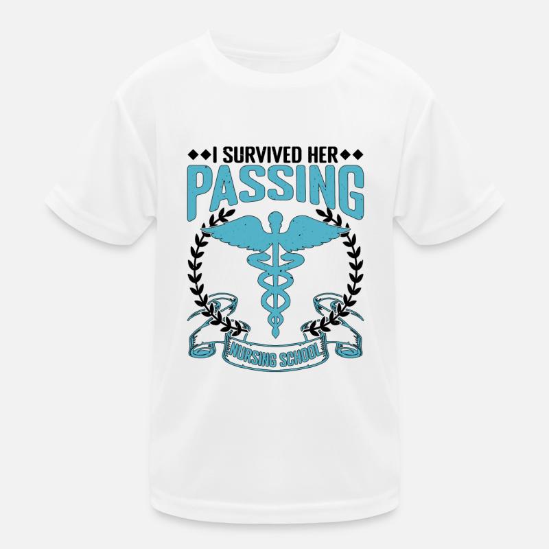 I Survived Her Passing Nursing School 23 Kinder Funktions-T-Shirt