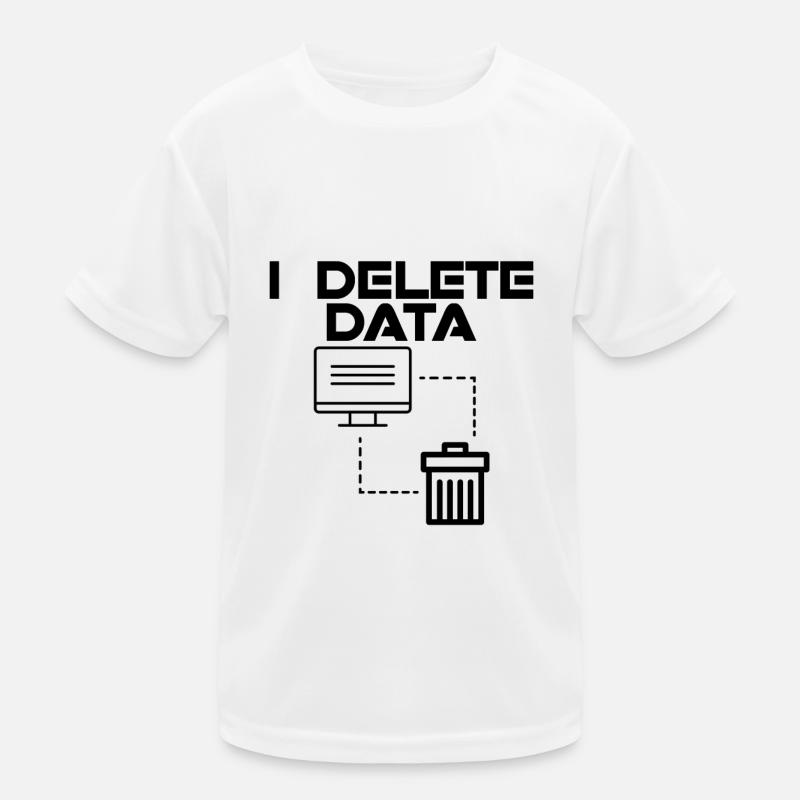 I Delete Data 2 Kids Functional T-Shirt