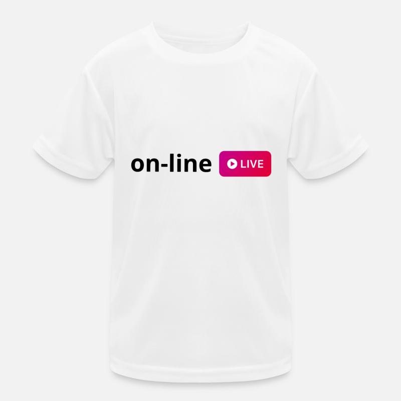 Online-Live-Streaming On-Line Live Streaming Kinder Funktions-T-Shirt