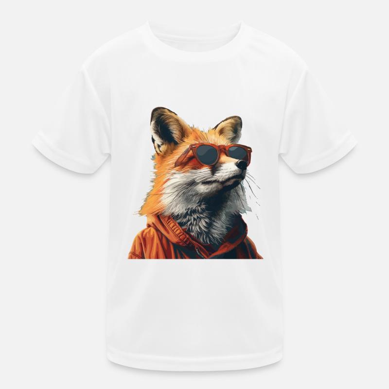 Lusitger Fox avec lunettes de soleil T-shirt sport Enfant