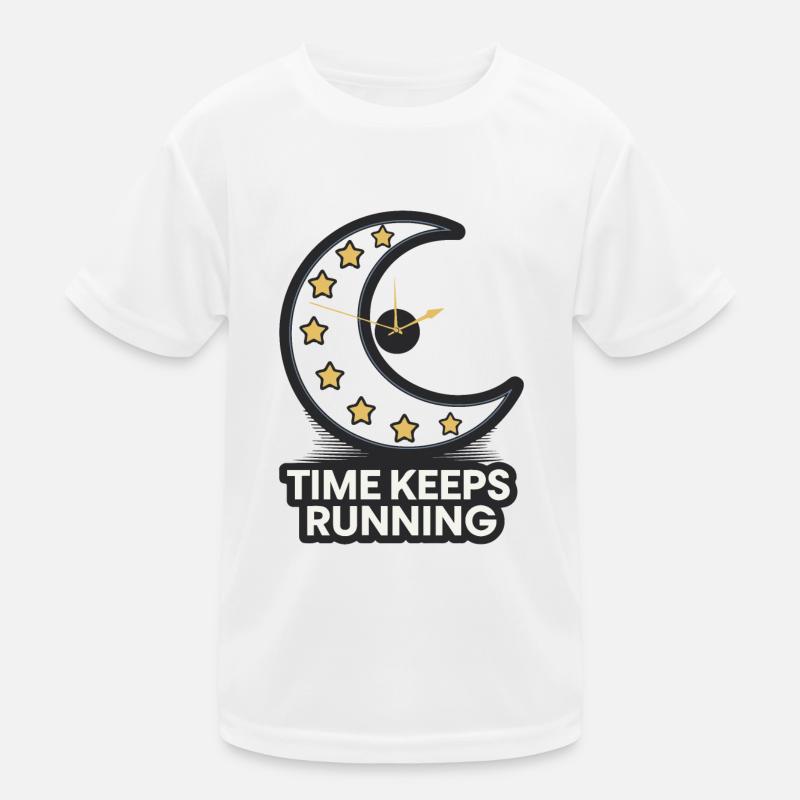 DIE ZEIT LÄUFT WEITER Kinder Funktions-T-Shirt