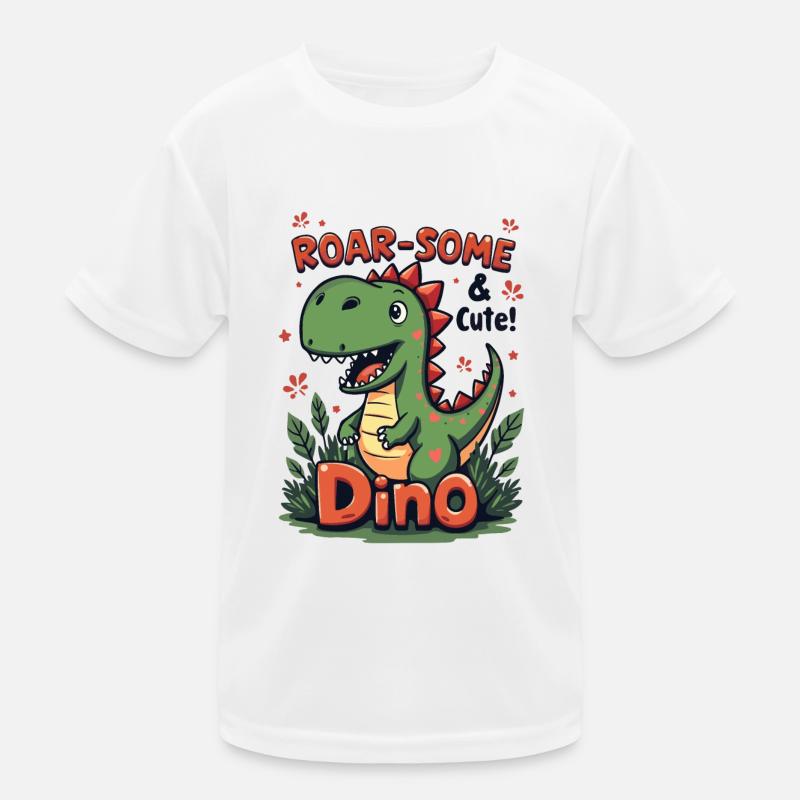 DINO . ROAR-SOME & CUTE ! Kids Functional T-Shirt