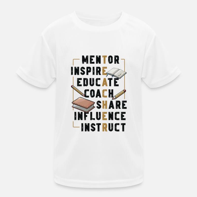 Mentor Inspire Educate Coach Lehrer Kinder Funktions-T-Shirt