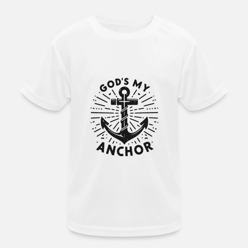 Dieu est mon ancre T-shirt sport Enfant