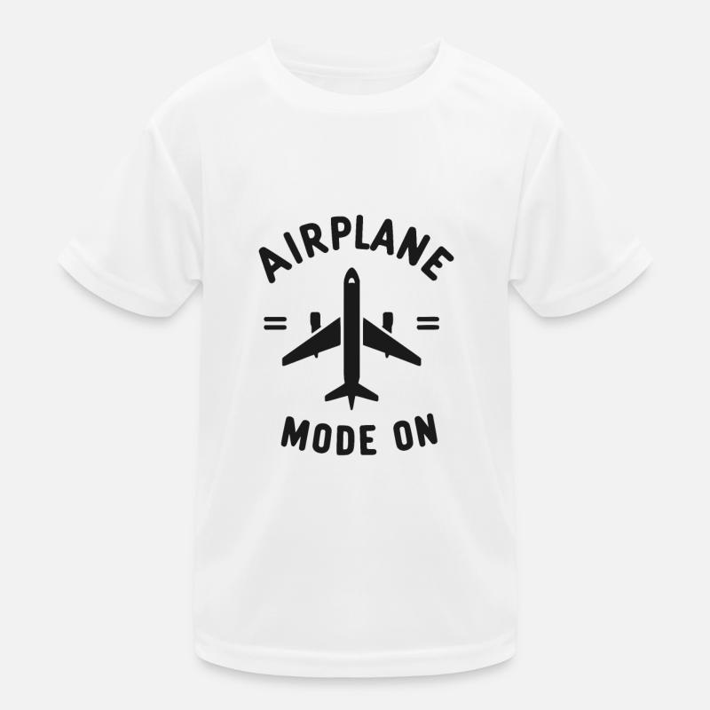 Airplane Mode On Kids Functional T-Shirt