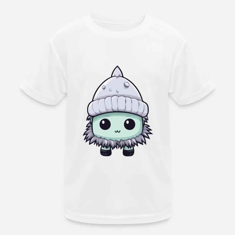 Frostbeule Winter Eskimo Comic Kinder Funktions-T-Shirt