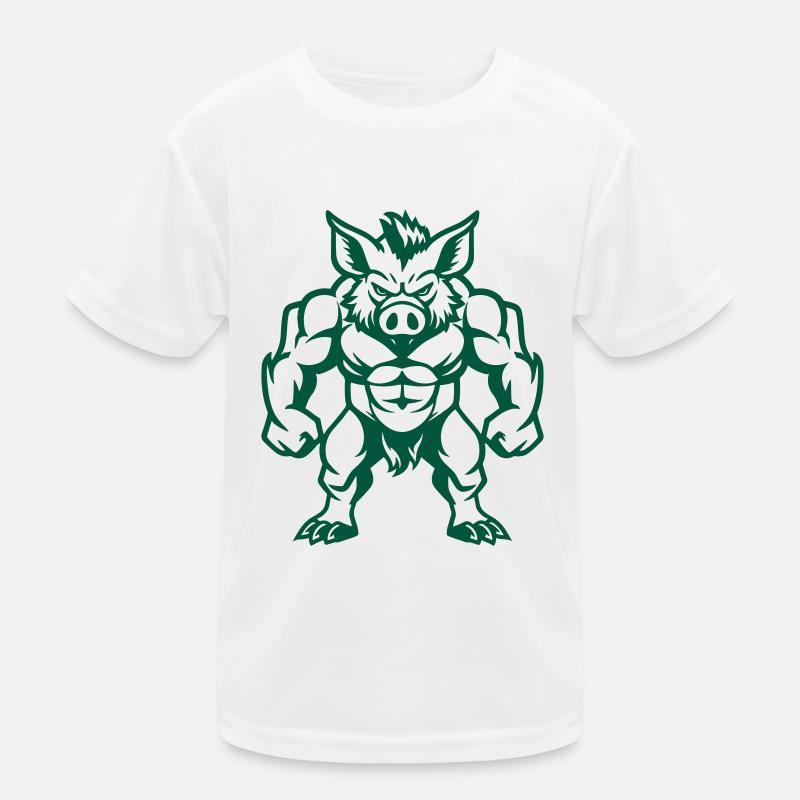 Wild Boar Comic Kids Functional T-Shirt