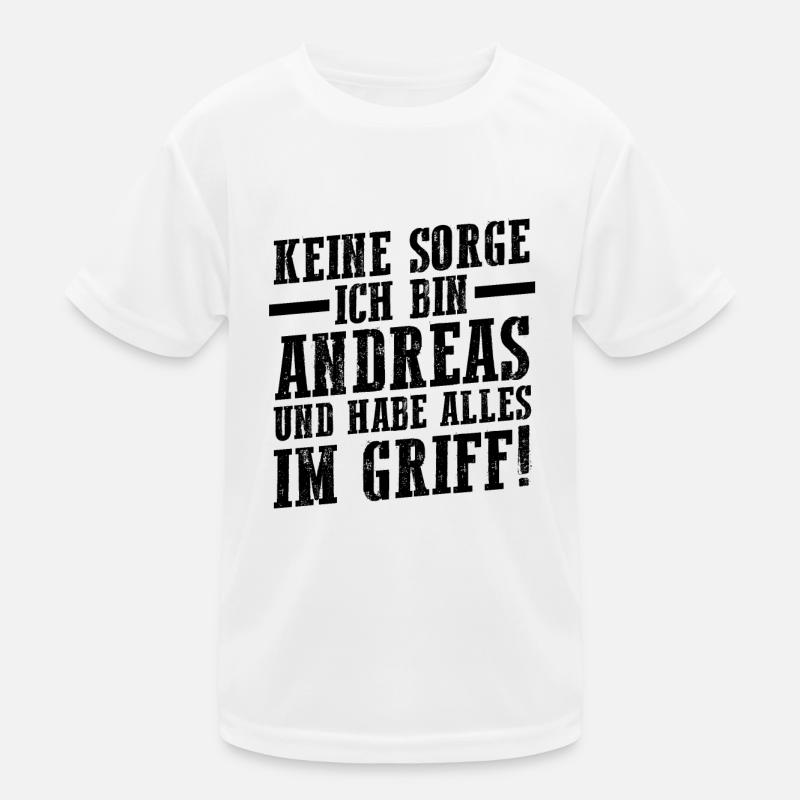 First name Andreas Kids Functional T-Shirt