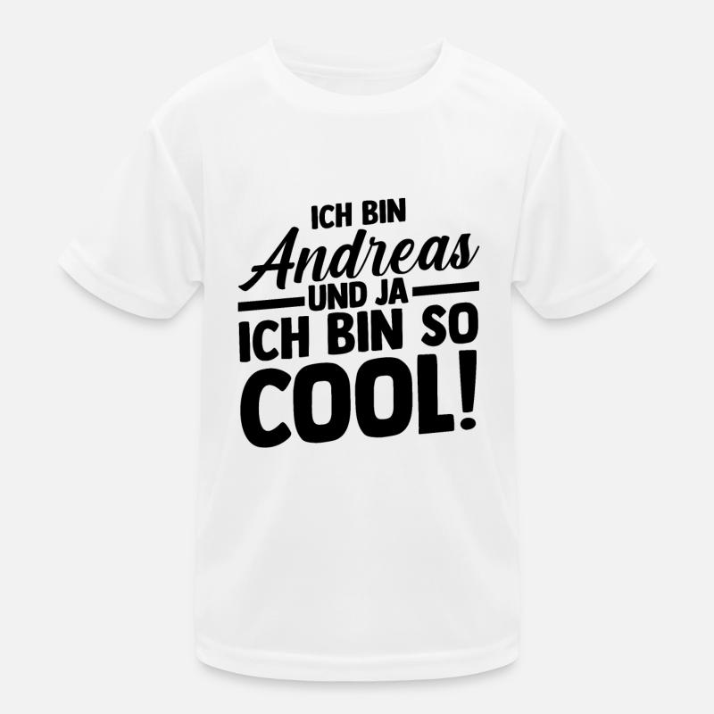 First name Andreas Kids Functional T-Shirt