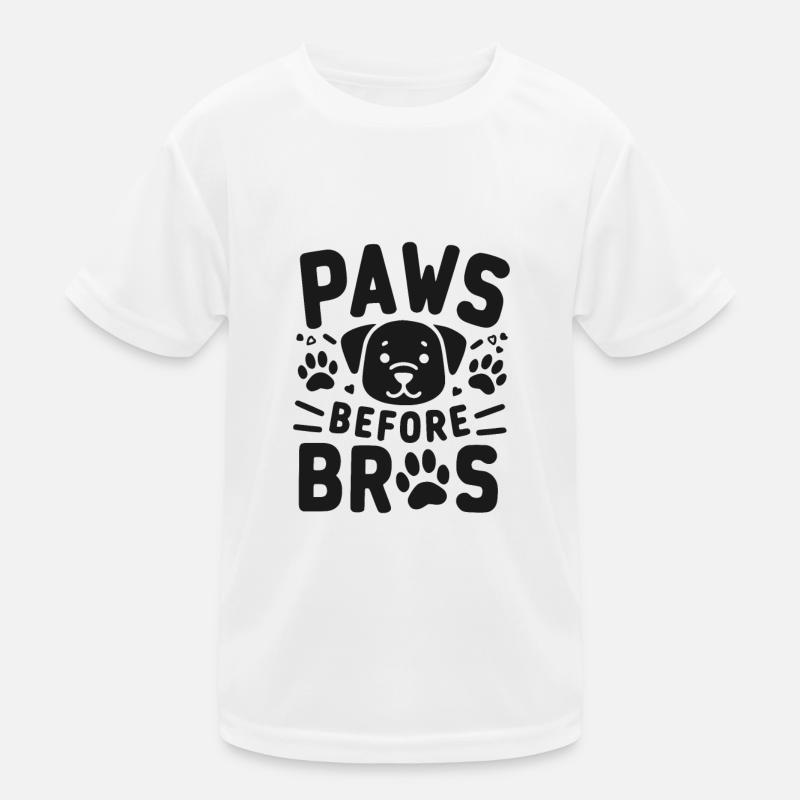 Paws Before Bros Kids Functional T-Shirt