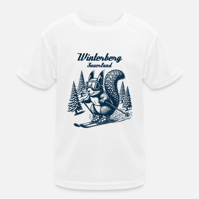 Winterberg - Sauerland Eichhörnchen Kinder Funktions-T-Shirt
