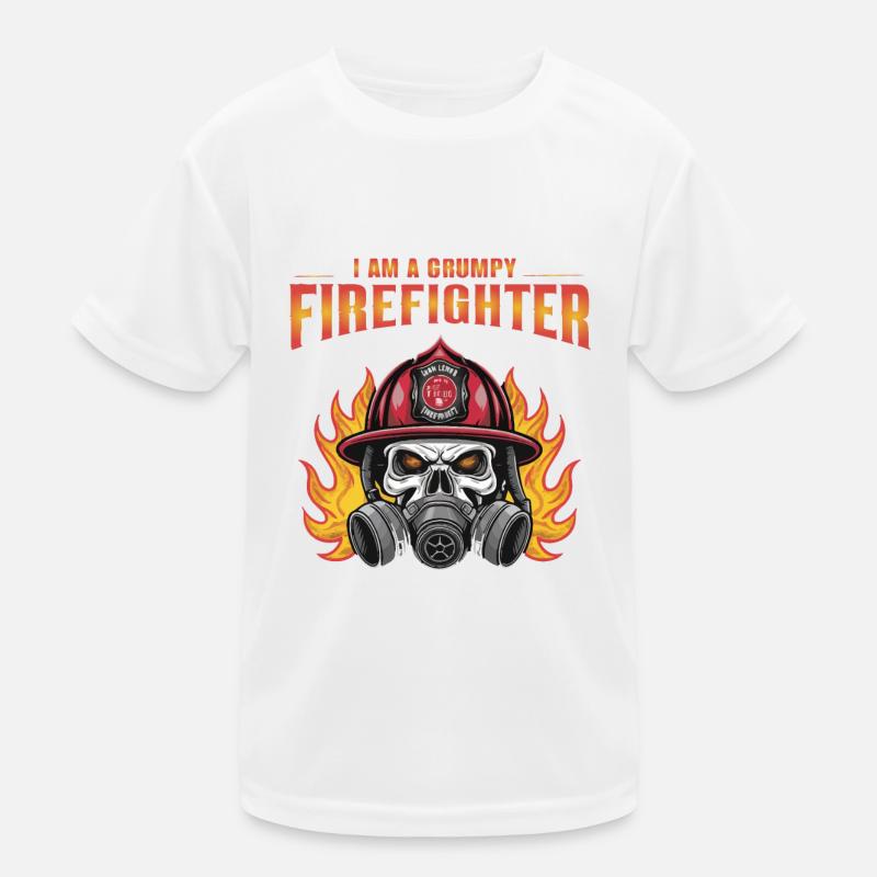 I AM A GRUMPY FIREFIGHTHER Kids Functional T-Shirt