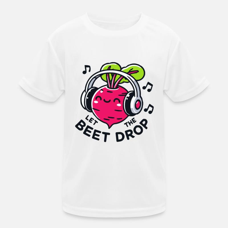 Let The Beet Drop Jeu de mots musical T-shirt sport Enfant
