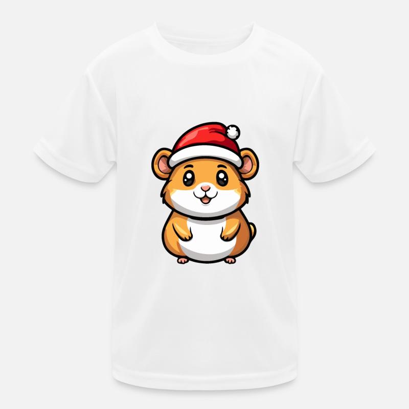 Hamster Weihnachten Kinder Funktions-T-Shirt