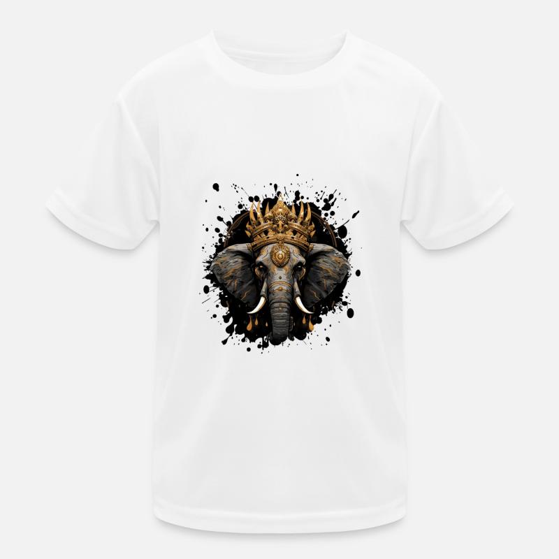 elefant krone tier Kinder Funktions-T-Shirt