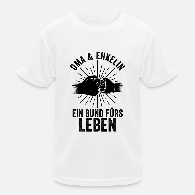 Großmutter Enkelin Oma Kinder Funktions-T-Shirt