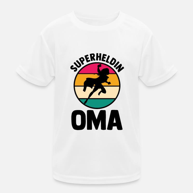 Großmutter Oma Kinder Funktions-T-Shirt