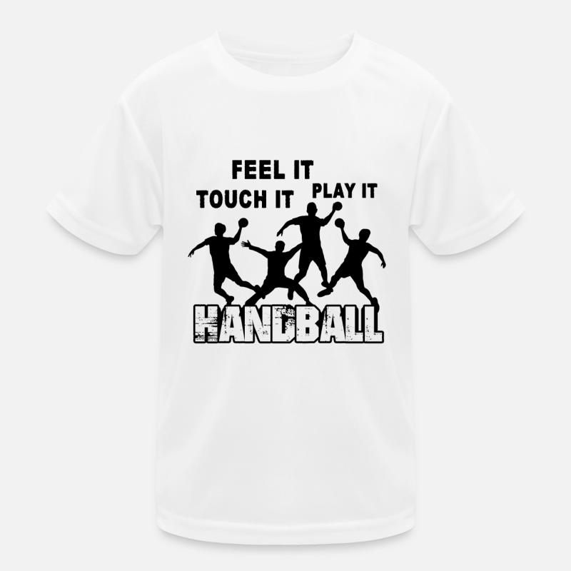 Handball Feel It Touch It Play It Kids Functional T-Shirt