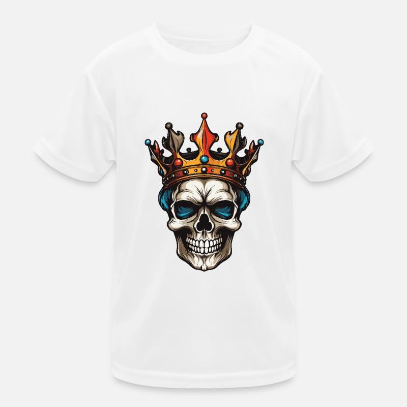 Crâne Roi Couronne T-shirt sport Enfant