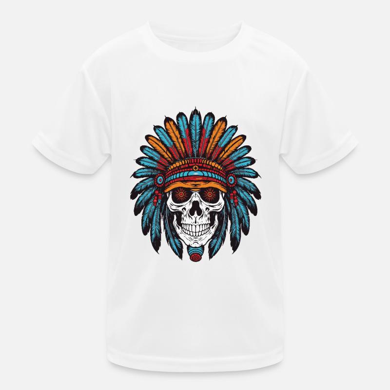 Crâne de chef indien Apache T-shirt sport Enfant