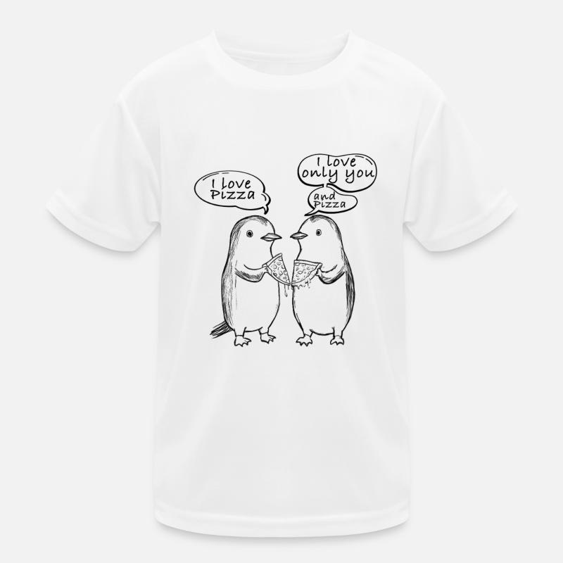 J’adore Pizza Penguins T-shirt sport Enfant