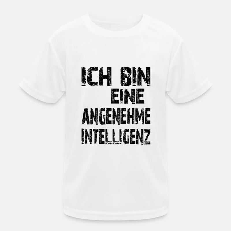 KI Spruch Ich bin eine angenehme Intelligenz Kinder Funktions-T-Shirt