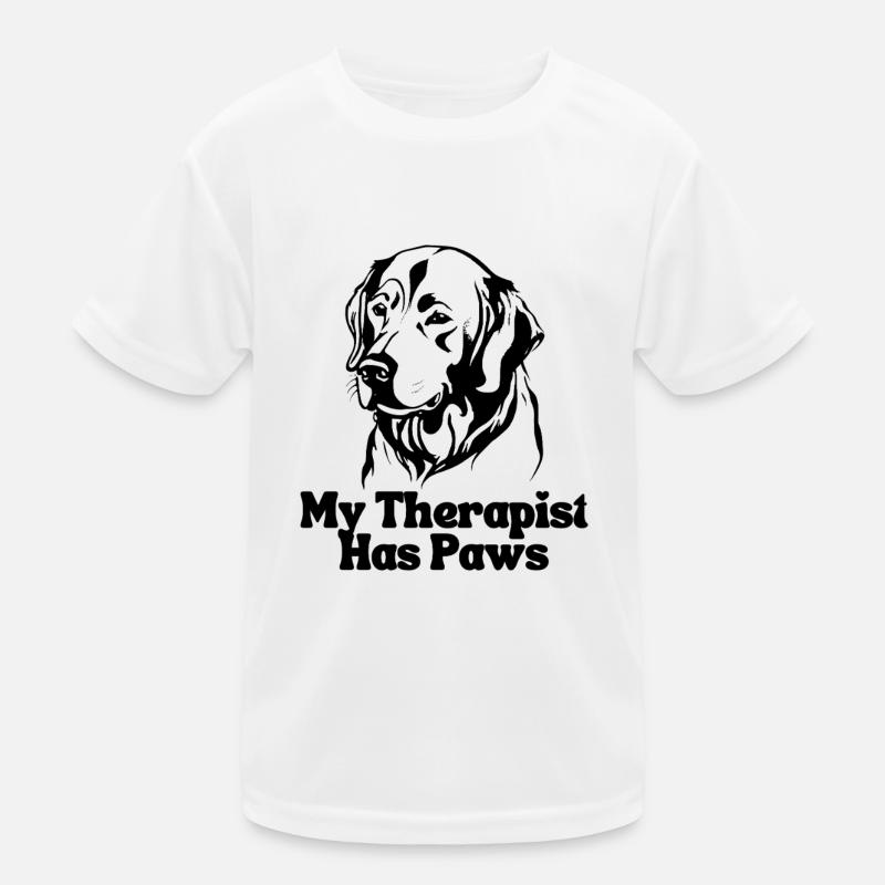 My Therapist Has Paws Kids Functional T-Shirt
