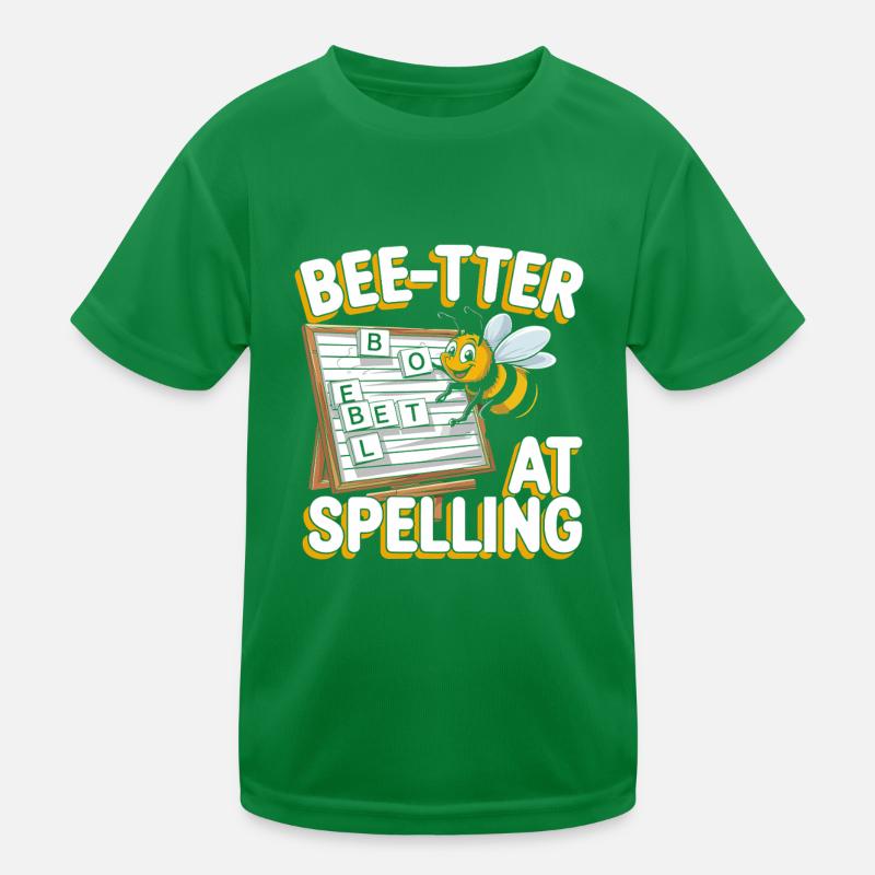 Spelling Bee Champion Word Contest Kids Functional T-Shirt
